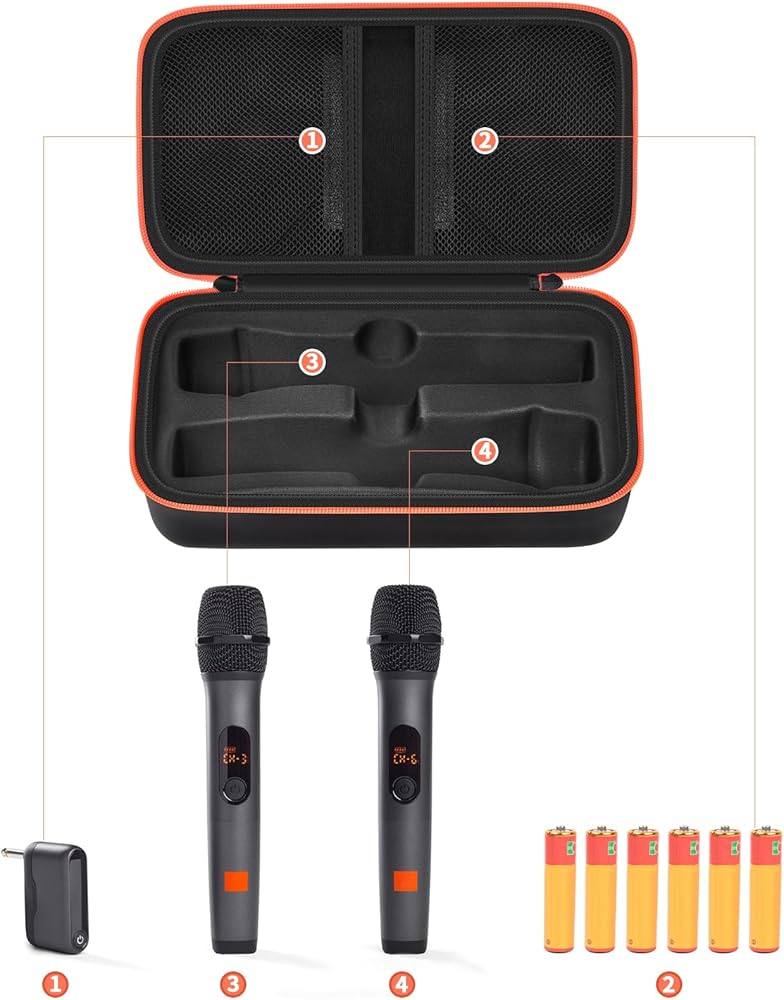 その他 JBL PartyBox Wireless Mic with hard case Amazon.com: Wireless Microphone Case Compatible with JBL